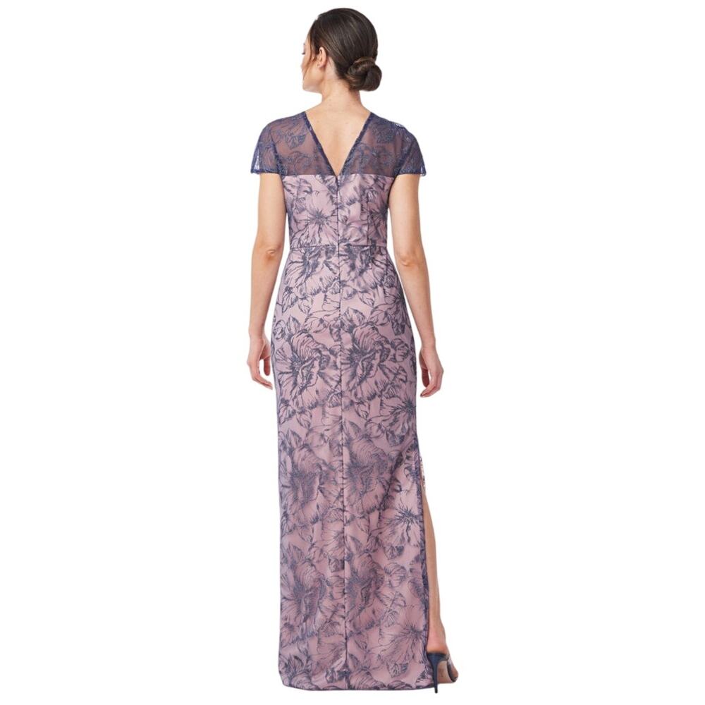 Js Collections Winnie Column Gown Dark Blush Lace… - image 2